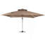Parasol de patio extérieur carré 11 pi (sans base de parasol) 11 pi-1589214653