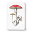 Amanita Muscaria Mushroom Illustration - Wrapped Canvas-55368498