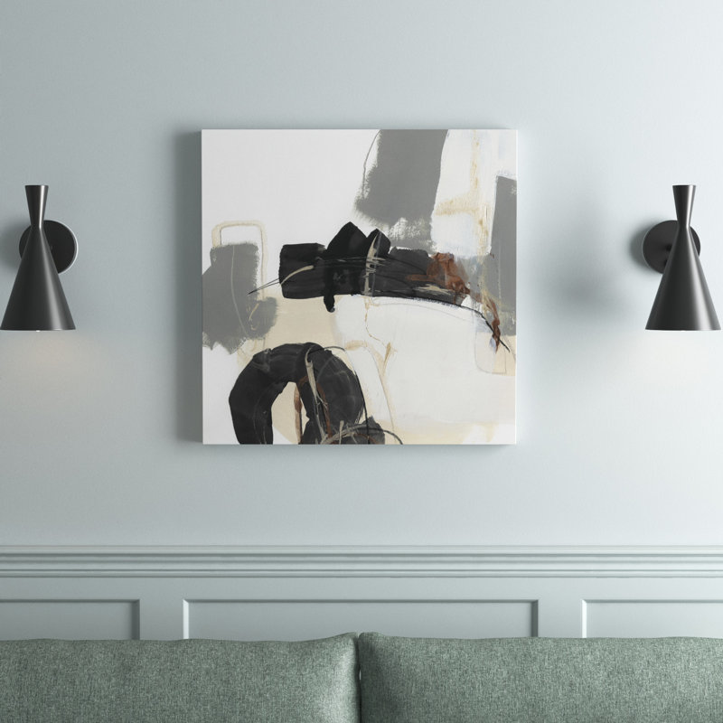 Essential Gesture I by June Erica Vess - Painting, 30cm H x 30cm W, Wrapped Canvas
