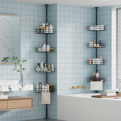 Iron Drill / Screw Bathroom Shelves