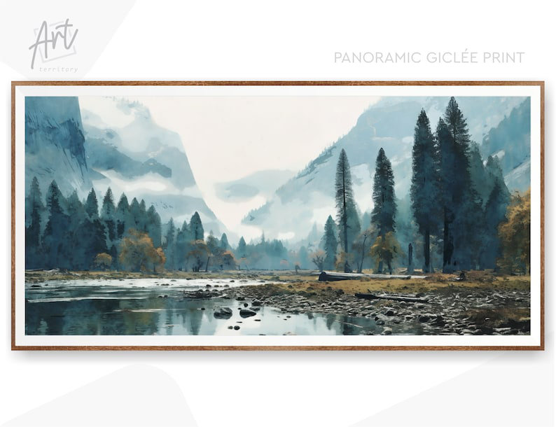 «Yosemite National Park», art mural horizontal, Affiche non encadrée, H 36 po x l 72 po