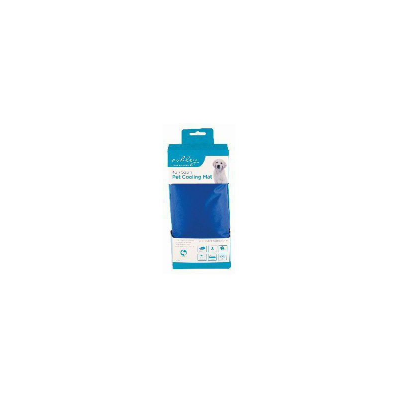 Ashley Pet Cooling Mat - Blue, 40cm H x 1cm W x 50cm D