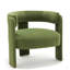 Fauteuil d'appoint pour le salon, fauteuil simple en velours et fauteuil Mid-Century moderne avec pieds en bois pour la lecture dans la chambre à coucher-1084683375