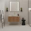 Meuble-lavabo flottant mural 30 po avec lavabo rond en céramique à motif de pierre et tiroir-2079170118-2079170113-2079170112