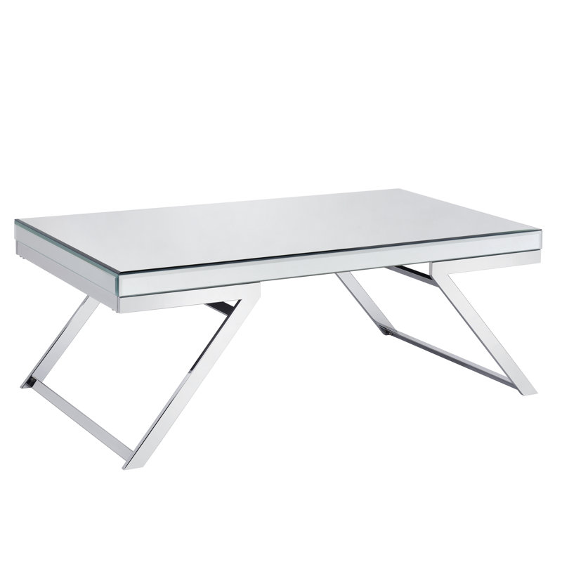 Mzatl Ashwika Glass Top Rectangular Coffee Table