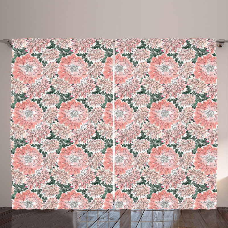 Semi Sheer Curtain Pair