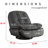 Betzabe Oversize 44.8" W Faux Leather Power Recliner, Voice Control, USB, Bluetooth, 270° Swivel-91822070
