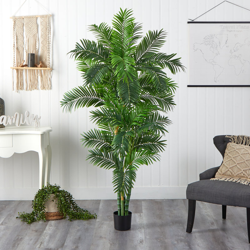 72'' Faux Palm Tree in Pot