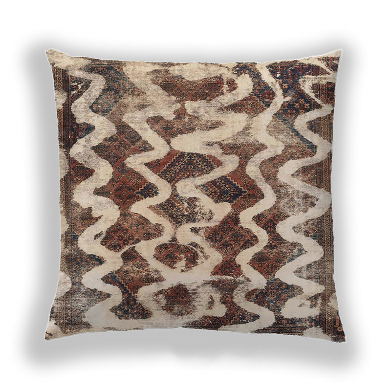 Coussin Abstract 1668, Microsuède