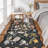 Hallway Rug Washable: Extra Long Floral Scalloped Carpet Non Slip Boho Rug for Indoor Entryway Stain Resistant Rug for Living Room-684027282-678585213