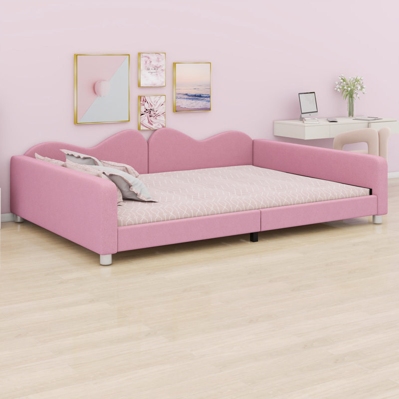 Lit de jour rembourré Elegant, Pink