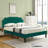 Full size Bed with Adjustable Tufted Headboard, Platform Bed, Mattress foundation, No Box Spring Needed-2101124068-2101124071