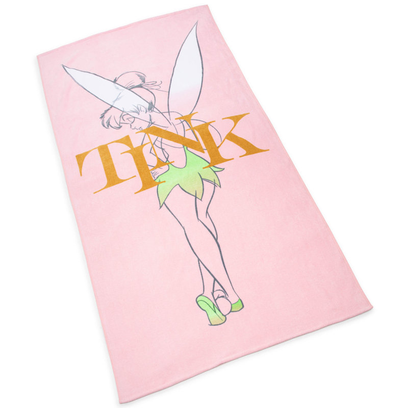 Disney Tinkerbell 86cm x 162cm 100% Large Cotton Beach Towel