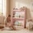 3-Tier Front-Facing Kids Book Shelf, Pink-207730478