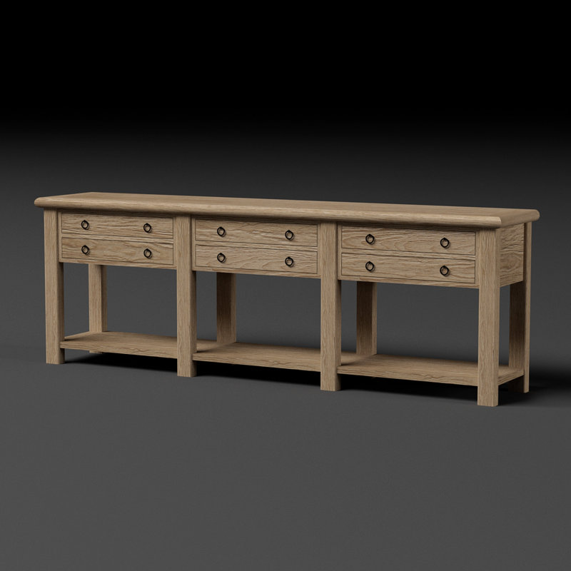 18 in. Solid Wood Console Table