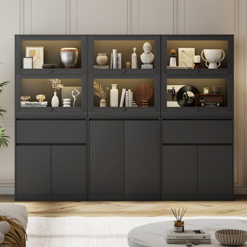 Meuble modulaire à monter soi-même, 6 unités de rangement et d'exposition, Noir