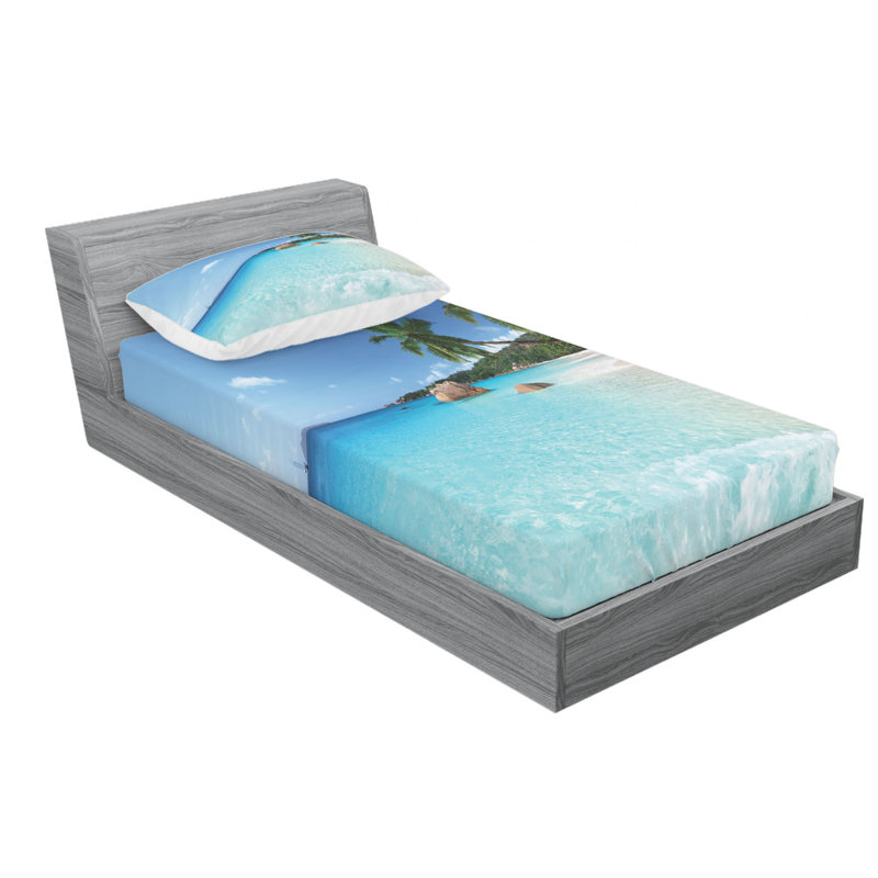 Microfiber Sheet Set, Twin Sheet Set with Fitted Sheet