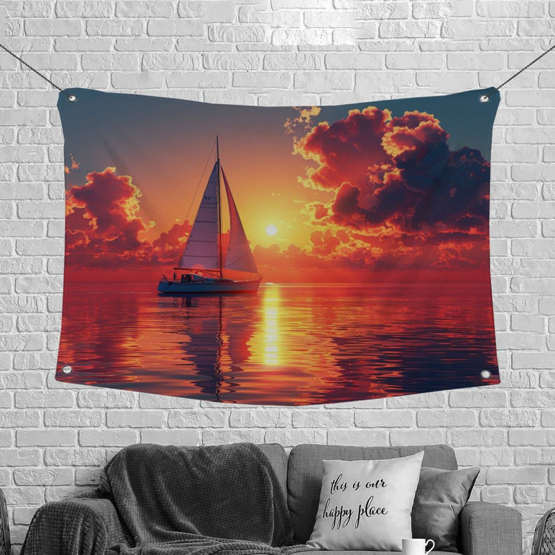 Tapisserie en microfibre, H 68 po x l 80 po