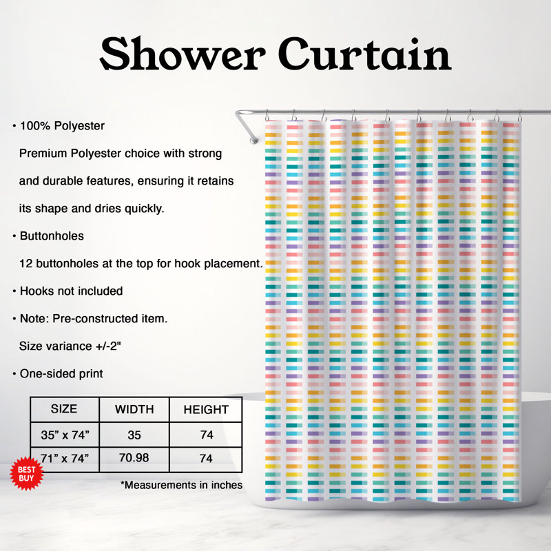 Rideau de douche Soft Spectrum, H 74 po x l 71 po