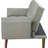 Grey Tufted Convertible Sofa Bed