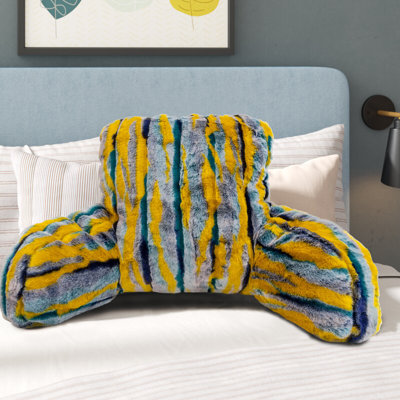 Housse de coussin et rembourrage de lit multi-jacquard 20 po x 18 po x 17 po