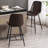 Caban Upholstered Counter Stool with Metal Frame-835055359