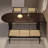 Brown Half Round Solid Dining Table For Dining Room/Kitchen-760496674