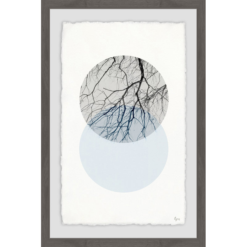 Ressourcement - Single Picture Frame Print, 61cm H x 41cm W x 4cm D, Gray Framed with Deckled Edges