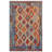 One-of-a-Kind Hand-Knotted New Age 5'0'' X 6'5'' Wool Area Rug in Rust/Blue/Beige/ Grey