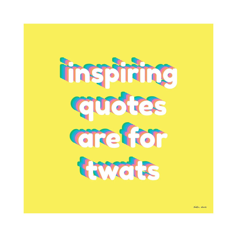 Inspiring Quotes 1 Piece Wrapped Canvas Wall Art, 93.98 cm H x 93.98 cm W x 3.175 cm D