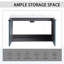 Meuble-lavabo mural avec lavabo en résine et 2 portes à fermeture en douceur-1223398451