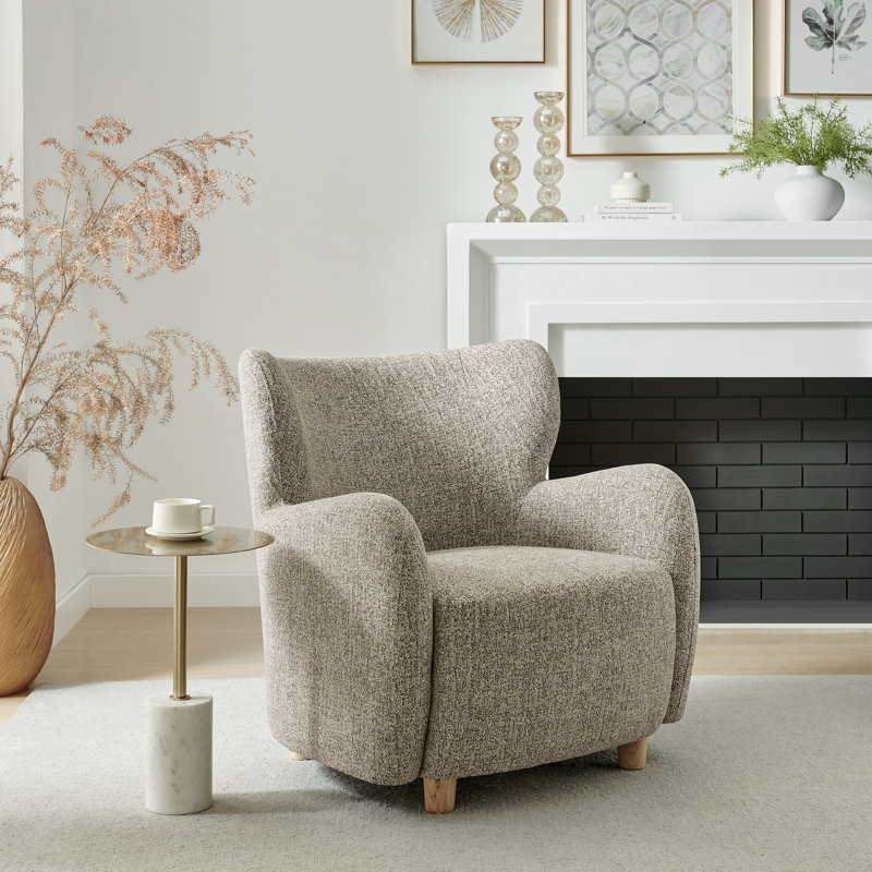 Lannion Fabric Accent Arm Chair, Green