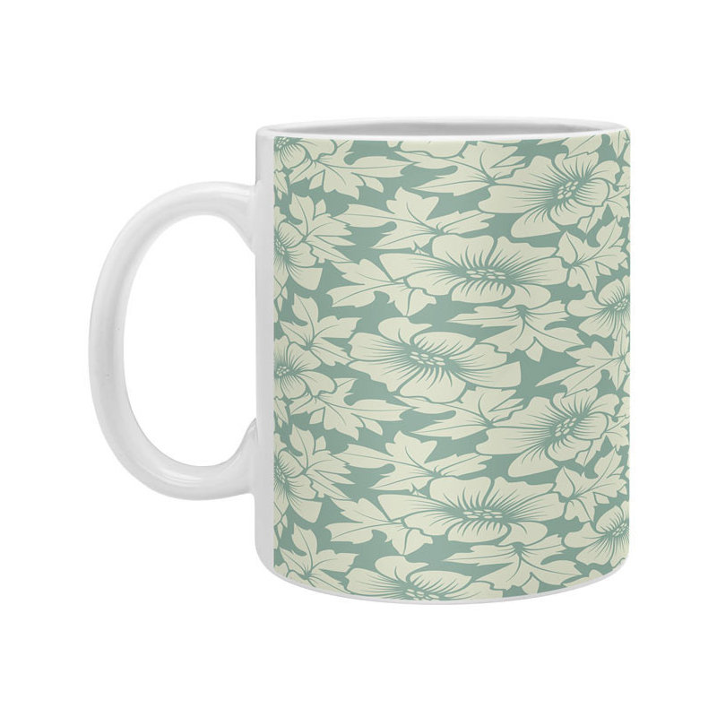 Grande tasse à café fleurs everywhere