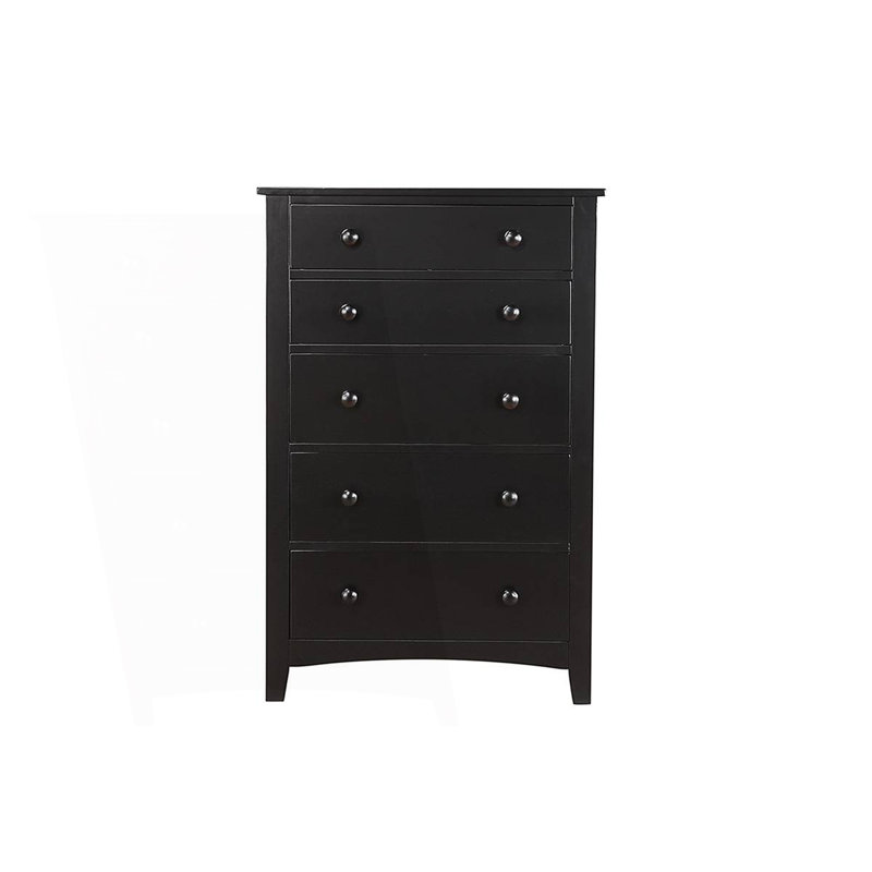 Commode contemporaine 1 pièce, commode haute 5 tiroirs, armoire d'appoint
