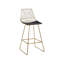 Anjail Upholstered Counter Stool with Metal Frame-1395487707