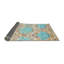 Tapis bleu/jaune contemporain-1235395114