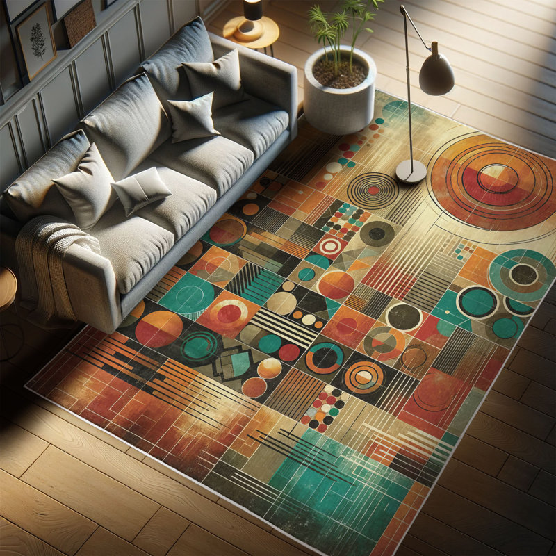 Machine Printed 177cm X 122cm Area Rug