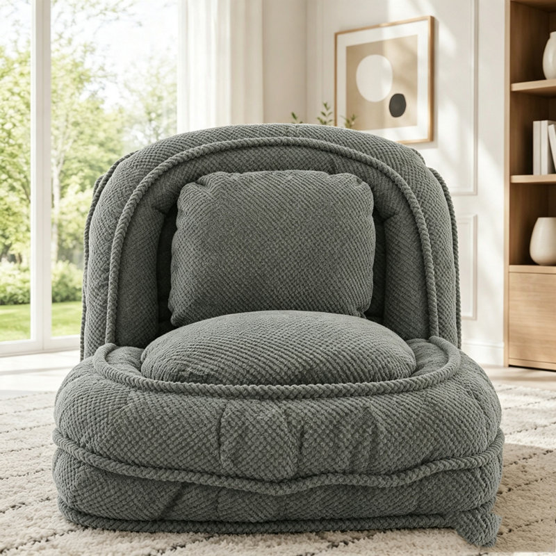 Canapé Lazy, 5 positions réglables, Gris