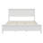 Modern White Solid Wood Queen Platform Bed-1887599281