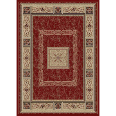 Tapis de style oriental rouge Balch