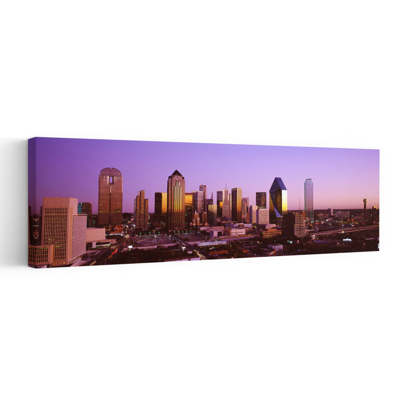 Dallas Texas USA by Blakeway Worldwide - Wrapped Canvas Panoramic Print, 40.64 cm H x 121.92 cm W