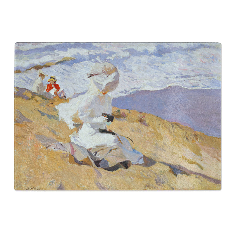Capturing the Moment by Joaquin Sorolla Y Bastida Chopping Board, 0.4cm H x 20cm W x 28.5cm L