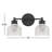 Besima 2-Light Dimmable Vanity Light in Matte Black-1374988888