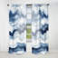 Rideau en velours moderne abstrait Classic Waves III - obscurcissant - 1 panneau-107826384