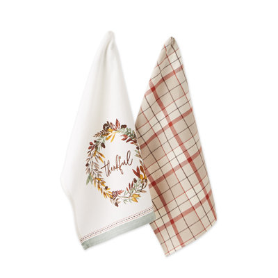 Cotton Plaid Waffle Dish Cloth Kitchen Towel