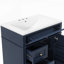 Meuble-lavabo de 30 po avec lavabo supérieur, meuble-lavabo moderne avec 2 tiroirs et tiroir escamotable, meuble-lavabo simple