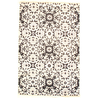 Silk Floral Area Rug