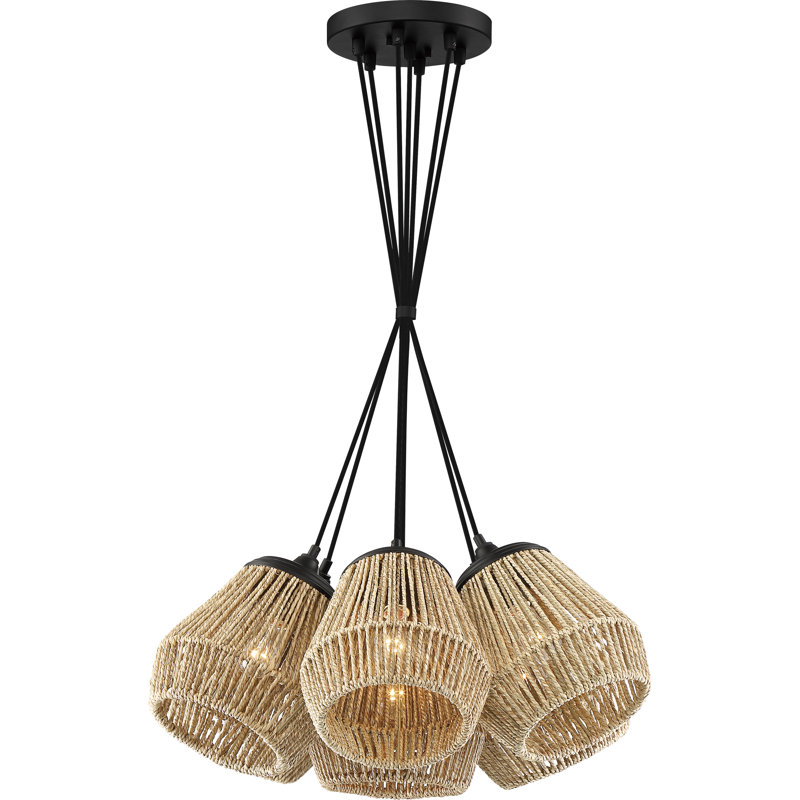 Luminaire suspendu en grappe à 7 lumières Gerardo
