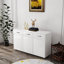 Table d'appoint Three Doors - Blanc