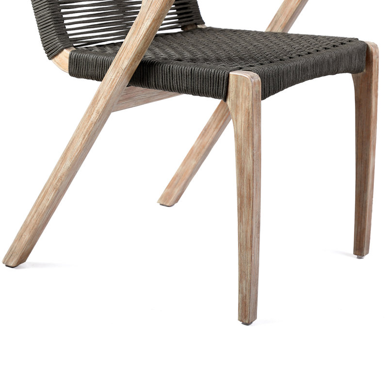 Chaise de patio Camberlynn, Eucalyptus clair / gris charbon
